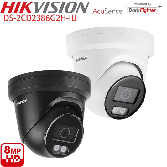 Hikvision 8MP AcuSense Powered-by-Darkfighter Turret Network Camera DS-2CD2386G2H-IU 1/1.8"  CMOS