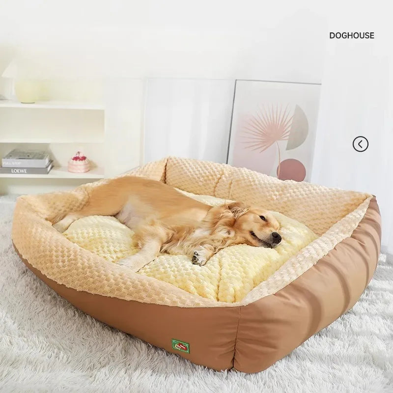 Comfortable and Soft Rectangular Pet Bed, Suitable for Various Breeds, Removable and Machine Washable, with Thick Padding, Suitable for All Seasons, Suitable for Small to Large Dogs, Dog Bed