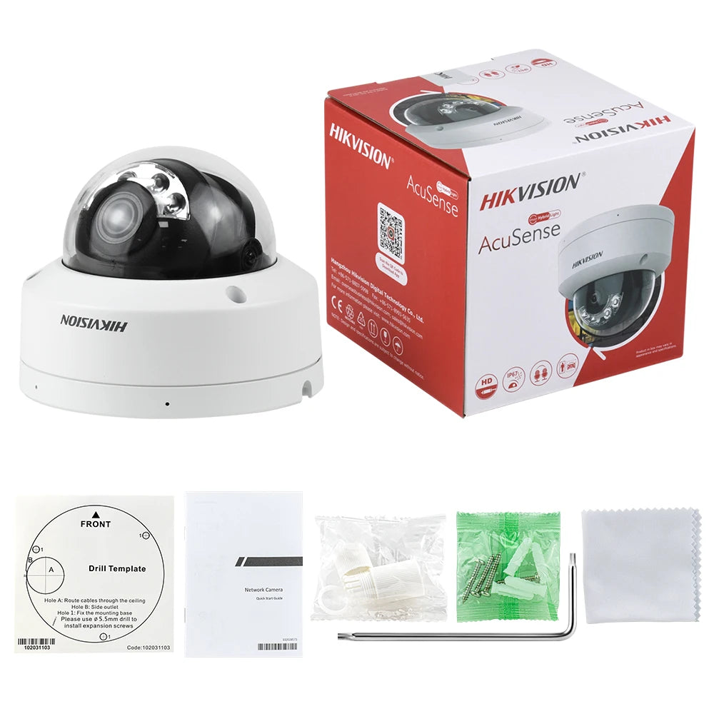 Hikvision ColorVu Dome IP Camera 4MP Acusense Smart Hybrid Light 4MP DS-2CD2143G2-LIS2U
