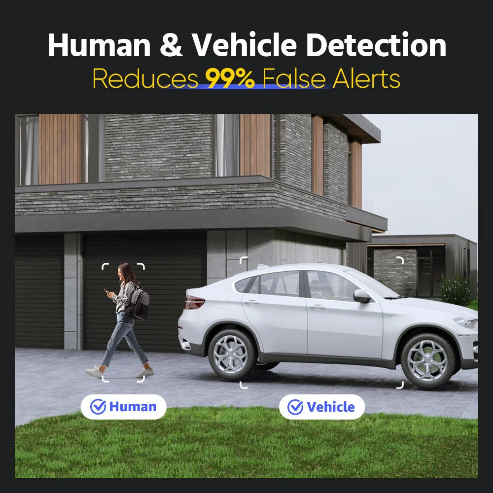 ANNKE H1200 12MP Dual Light Outdoor Surveillance Camera System 2.8MM Lens Person/Vehicle Detection 265+ 12MP PoE Camera Kits