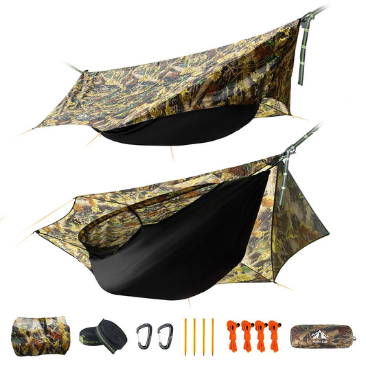 Night Cat All-in-One Camping Hammock Tent | Waterproof Bug Net Hammock for Hiking Backpacking
