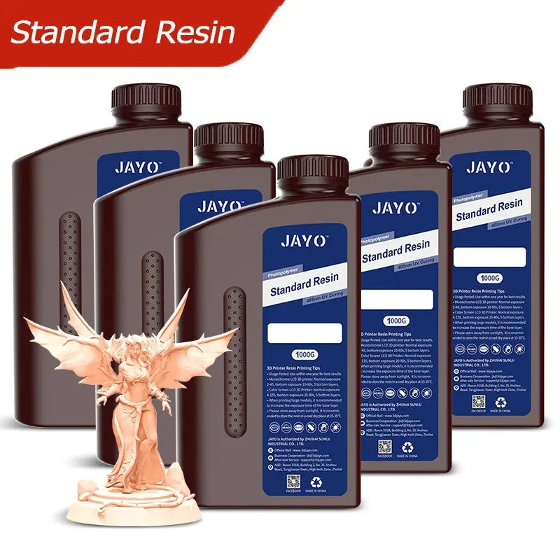 JAYO 3D resin 5KG ABS-Like/Water washable/14k Standard for 395-405nm UV liquid Curing resin for LCD/DLP 3D printer Material