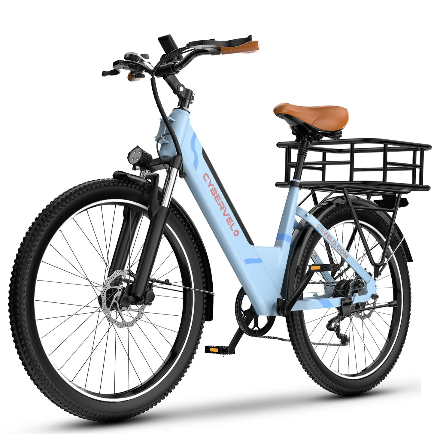 Rear Bike Basket With Large Rear Bike Rack Basket for Bike,Heavy Metal Rear Bicycle Basket Perfect Mount for Electric Bike