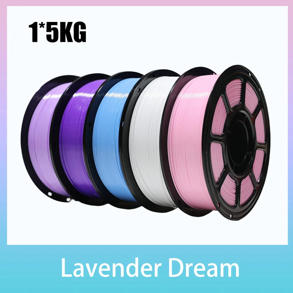 Spoolite 5KG PETG 3D Printer Filament 1.75MM Multi-color High Toughness Eco-Friendly Universal For All FDM 3D Printers Fast Ship