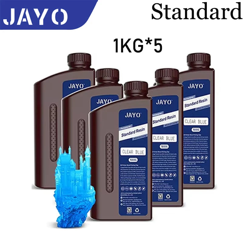 JAYO 3D resin 5KG ABS-Like/Water washable/14k Standard for 395-405nm UV liquid Curing resin for LCD/DLP 3D printer Material