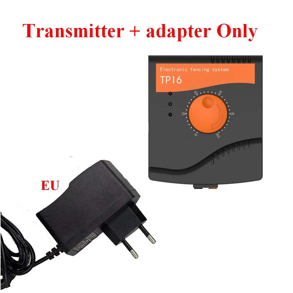TP16  Dog Electric Fence, Rechargeable Waterproof, 6 Level, Dog Wired Fence Containment, Pet Training Collar, Anti Run Away
