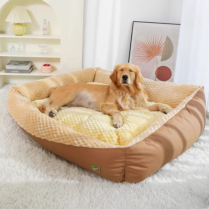 Comfortable and Soft Rectangular Pet Bed, Suitable for Various Breeds, Removable and Machine Washable, with Thick Padding, Suitable for All Seasons, Suitable for Small to Large Dogs, Dog Bed