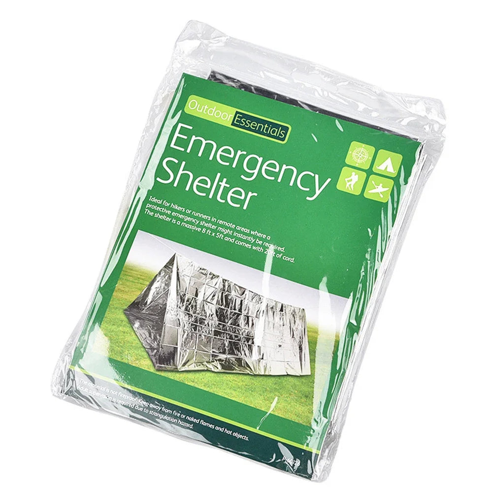 Portable Sleeping Pad Quilt PE Aluminum Film Warm Windproof Survival Blanket Waterproof Camping Outdoor Equipment