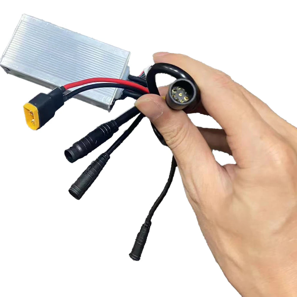 Ebike Brushless Controller, 23A Brushless Motor Controller for 48V 1000W Power Waterproof Square Electric Bike Accessory