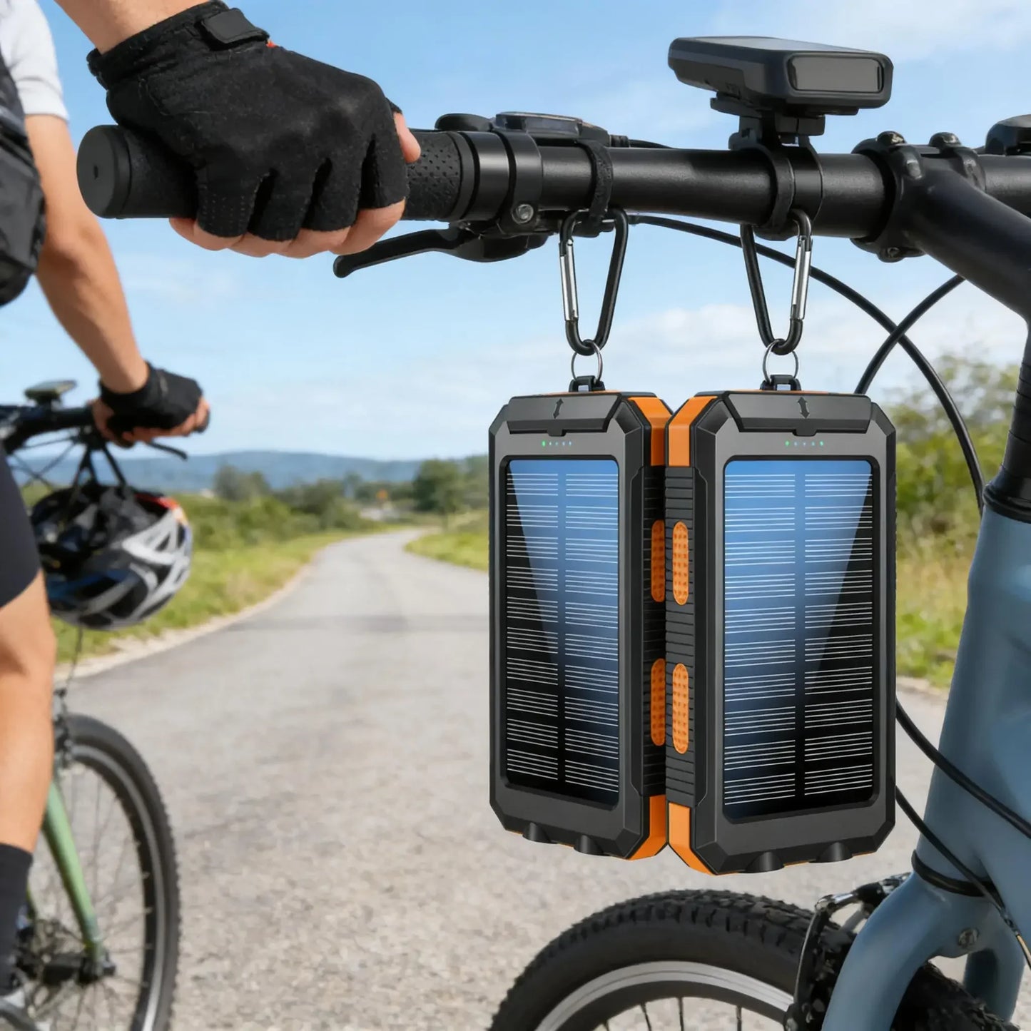 Universal 10000mAh Solar Power Bank Waterproof Fast Charging Outdoor Backup Power