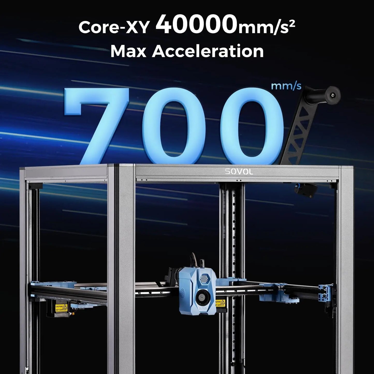 Sovol SV08 Core-XY 3D Printer Open Source, Max 700mm/s High Speed 3D Printers with 300℃ Clog-free Hotend and Camera