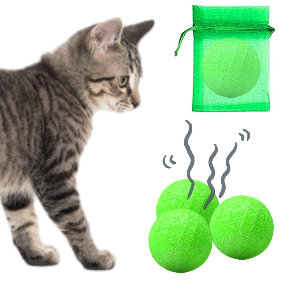 12 Pack Cat Deterrent Ball Natural Peppermint Oil Cat & Dog Nature Repellent Device To Keep Feral Cats Stray Dogs Out of Yard