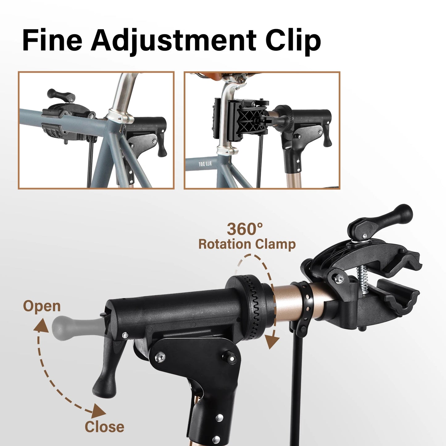 Bicycle Repair Stand with Quick Release for E-bikes, 110 Lbs Bike Repair Stands, Aluminum Alloy Heavy Duty Bike Stand