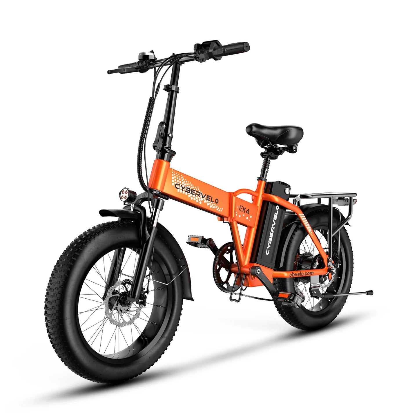 Cybervelo 20" Foldable E-bike, 48V 20AH Removable Battery, 1000W Peak 7-Speed Electric Bike, 30MPH+ 80 Miles City commuter EK4