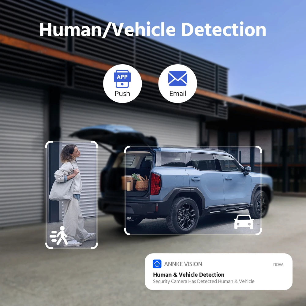 ANNKE 16CH NVR 8MP Dual Lens POE IP Camera Full Color Night Vision 180 Degree Security Camera Outdoor Video Surveillance System