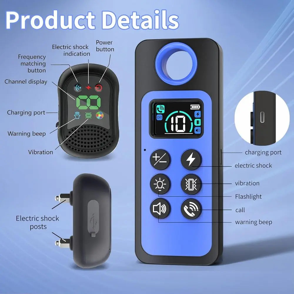 Dog Training Collar with 4 Modes, 4900t Remote, Electric Shock for Small Medium Large Dogs