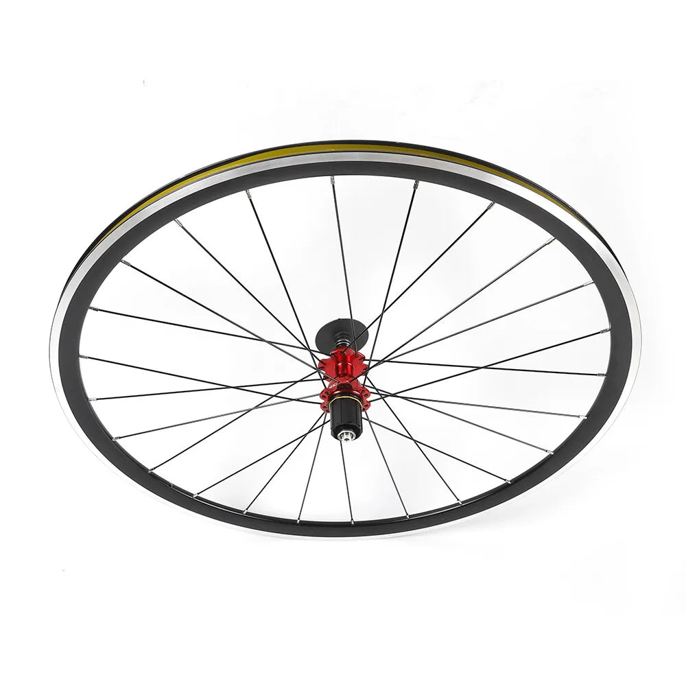 Wheels Road Bicycle Front & Rear Bike Wheelset Set 7-11 Speed C/V Brake 700C