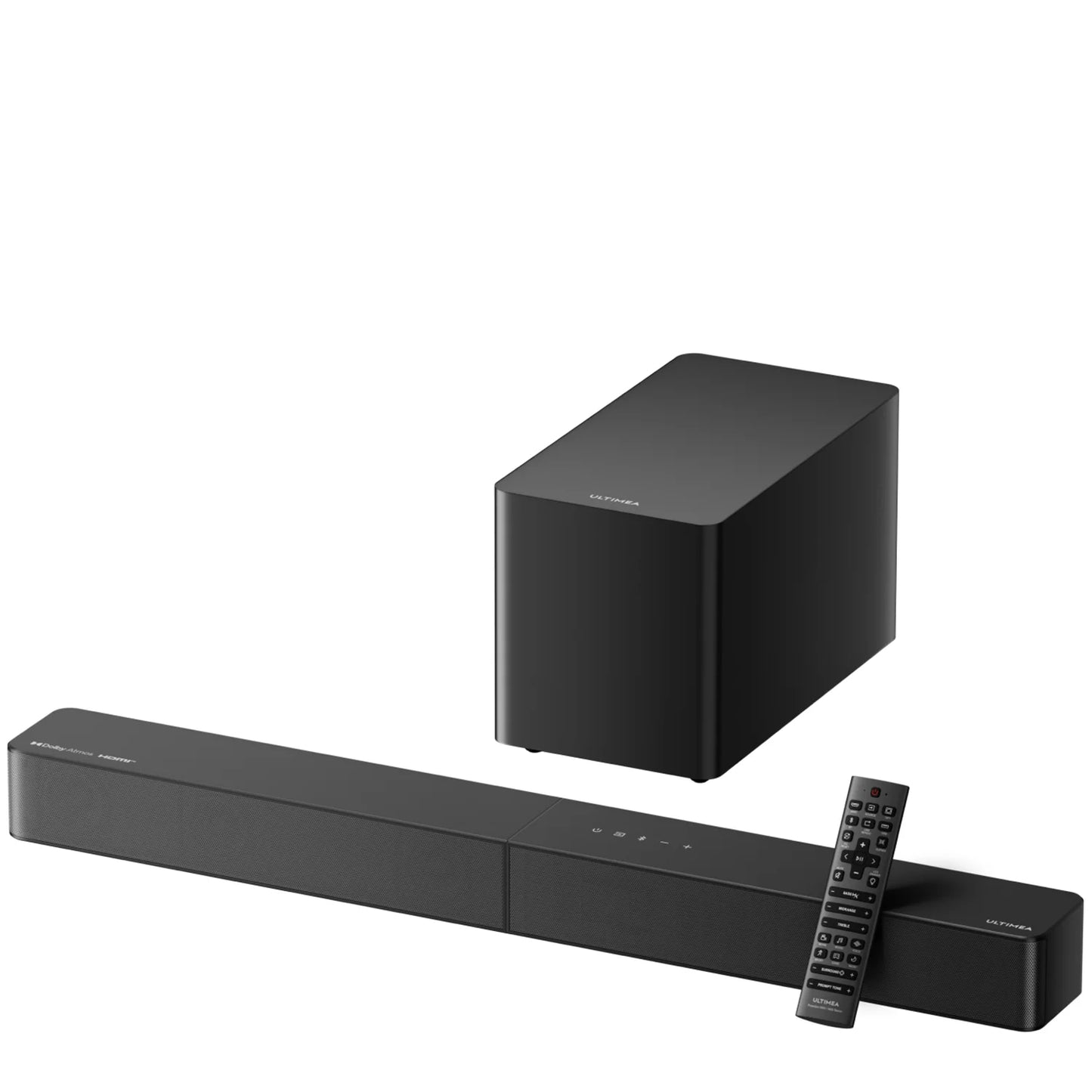 ULTIMEA 5.1ch Soundbar with Dolby Atmos Professional Home Theater System with 5.25" Wired Subwoofer APP Control