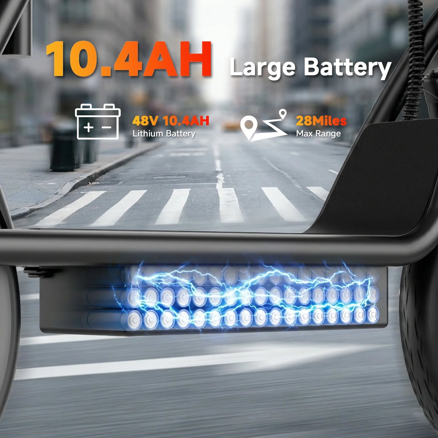 Electric Scooter for Adults, 14" Tires, 22Mph Max Speed, 500W Motor, 28 Miles Max Range, Folding E-Scooter with Dual Suspension