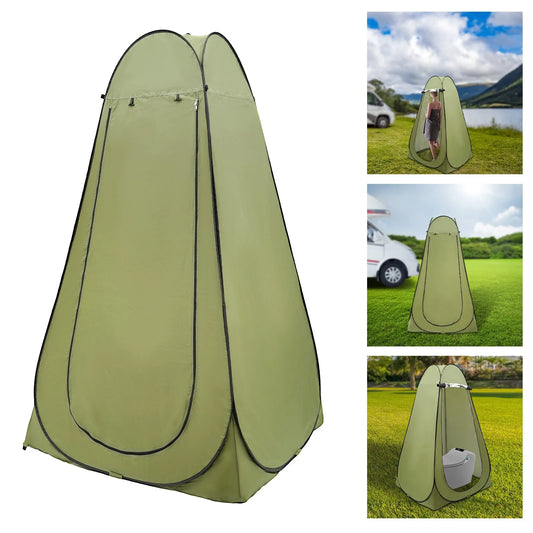 Shower Tent Outdoor Camping Privacy Shelter Portable Toilet Tent for Hiking Spacious Interior Waterproof and Sunproof
