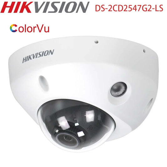 Hikvision DS-2CD2547G2-LS 4MP ColorVu Mini Dome Network Camera 24/7 Colorful Imagin IP67 IK08