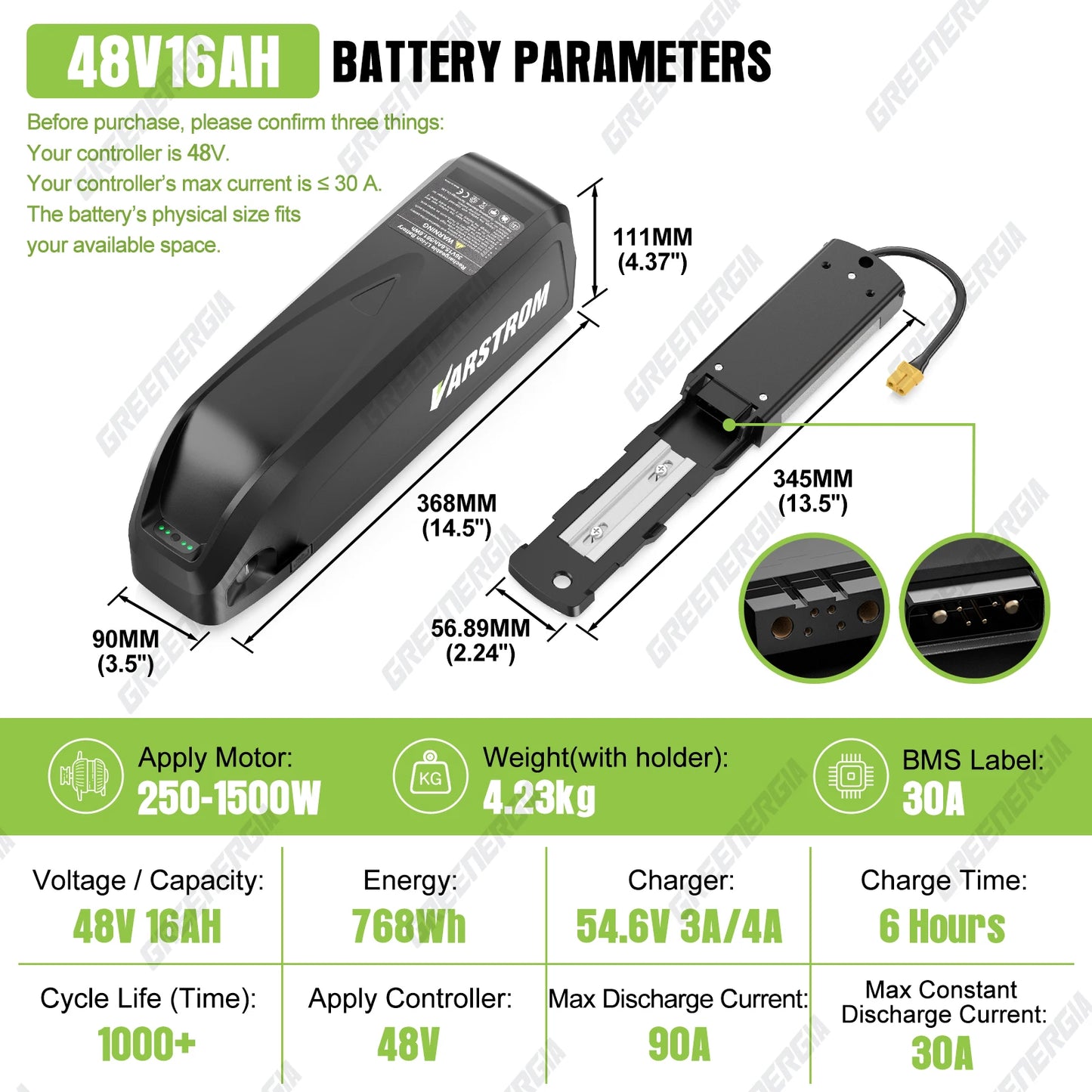 Original Ebike Battery 52V 48V 36V Hailong 18650 21700 Cell Lithium Battery Pack For BAFANG Tongsheng Motor Electric Bike Kit