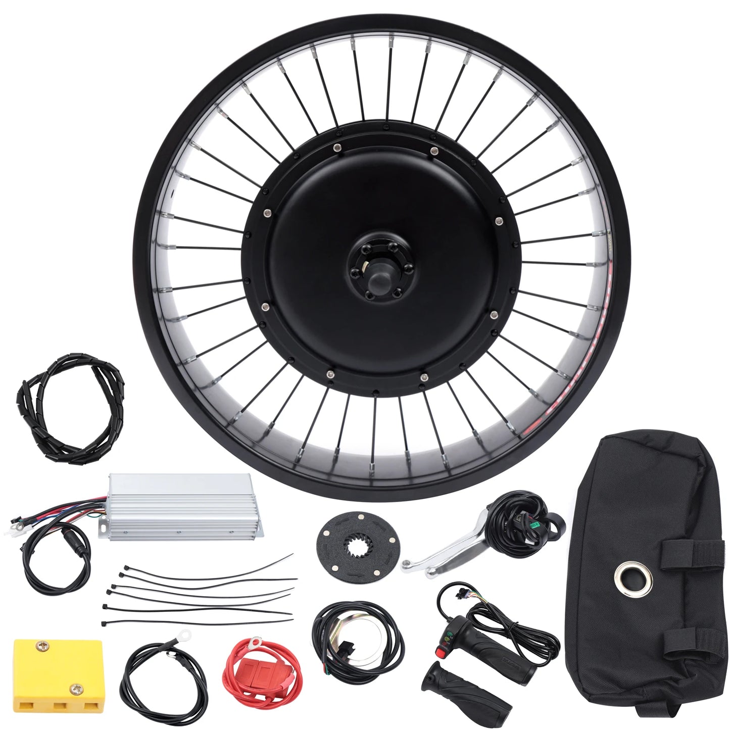 Electric Bicycle EBike Conversion Kit 20" E-Bike Front Wheel Frame Kit 20" 48V 1000W for Fat tire Bike Motor kit
